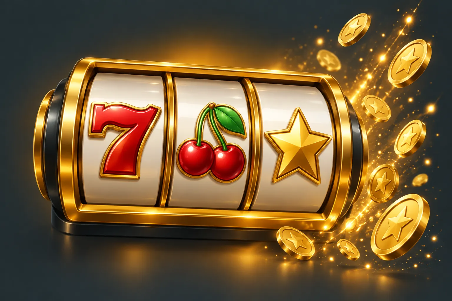 Rolele unui slot din lobby-ul Prima Cazino